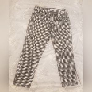 Nygard Plaid Black & White Cropped Capris Jeans - Size 10